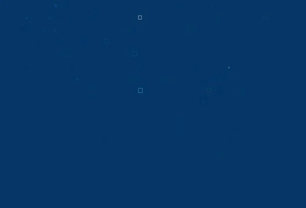 Agencement Vectoriel Bleu Clair Avec Des Taches Circulaires Des Cubes — Image vectorielle