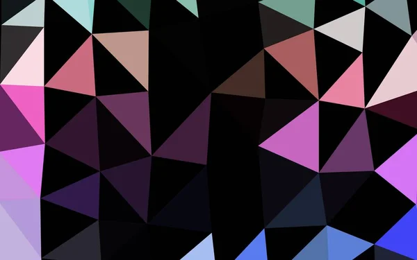 Licht Multicolor Regenbogen Vektor Polygonaler Hintergrund — Stockvektor