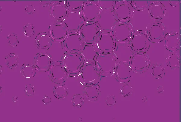 Luz Púrpura Rosa Vector Telón Fondo Con Puntos Burbujas Borrosas — Vector de stock