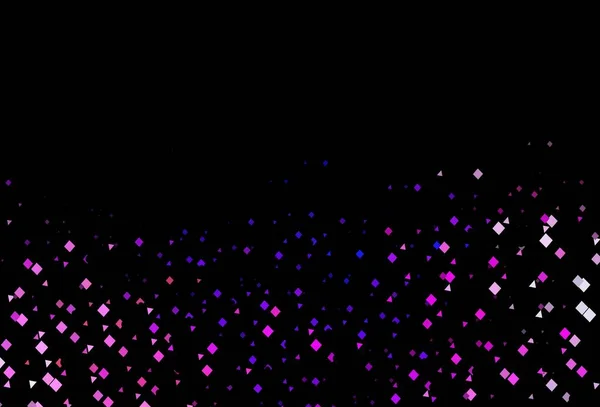 Σκούρο Ροζ Μπλε Διανυσματικό Φόντο Τρίγωνα Κύκλους Κύβους Εικονογράφηση Πολύχρωμους — Διανυσματικό Αρχείο