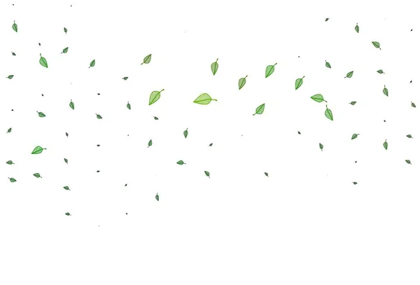 Croquis Vectoriel Vert Clair Texture Croquant Gribouillis Avec Des Feuilles — Image vectorielle