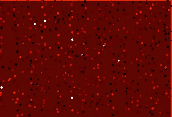 Fond Rouge Clair Vecteur Avec Lignes Cercles Losange Illustration Avec — Image vectorielle