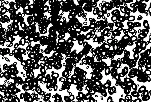Černá Bílá Vektorová Šablona Kruhy Rozmazané Bubliny Abstraktním Pozadí Barevným — Stockový vektor