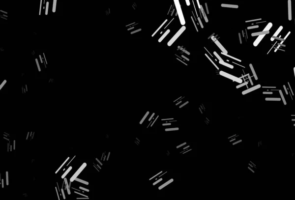 Sötét Ezüst Szürke Vektor Háttér Egyenes Vonalakkal Dekoratív Ragyogó Illusztráció — Stock Vector