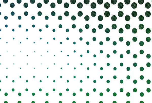 Açık mavi, daire şekilli yeşil vektör düzeni. Bulanık yağmur damlaları olan soyut bir çizim. Marka kitabınız için şablon.