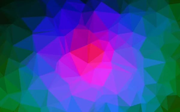 Üçgen Desenli Soyut Geometrik Renkli Vektör Çizimi — Stok Vektör