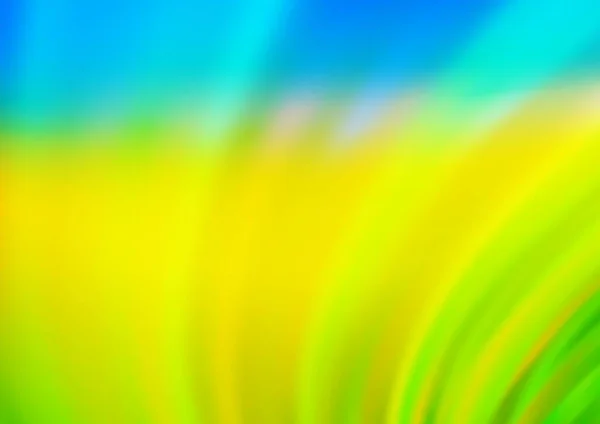 Azul Claro Fondo Vectorial Amarillo Con Formas Líquidas — Vector de stock