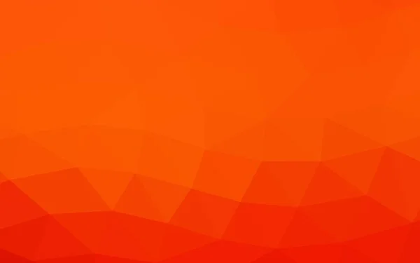 Heller Orangefarbener Vektor Polygonaler Hintergrund — Stockvektor