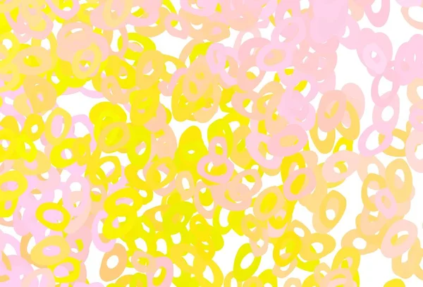Світло Червоний Жовтий Векторний Фон Крапками Сучасна Абстрактна Ілюстрація Барвистими — стоковий вектор