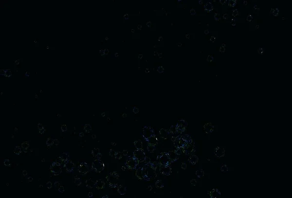 Світло Блакитне Зелене Векторне Компонування Формами Кола Розмиті Бульбашки Абстрактному — стоковий вектор