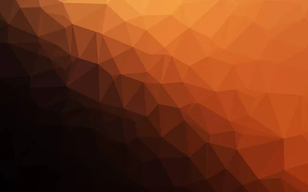 Donker Oranje Vector Abstracte Veelhoekige Lay Out — Stockvector