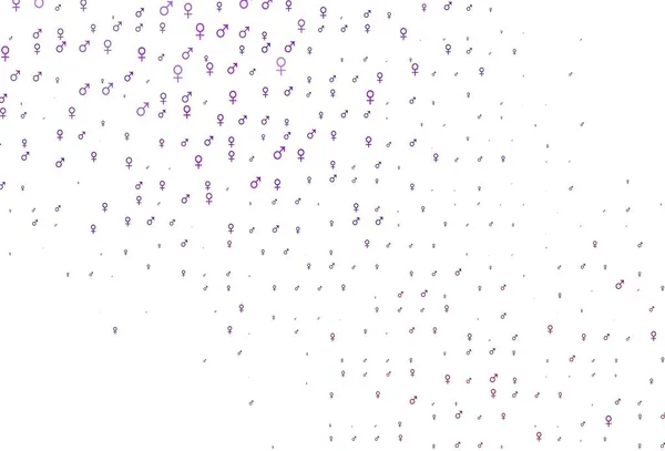 Patrón Vectorial Púrpura Claro Con Elementos Género Ilustración Abstracta Moderna — Archivo Imágenes Vectoriales