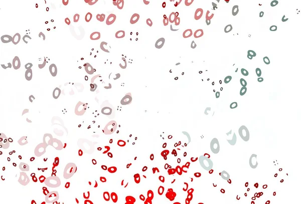 Ljusröd Vektor Bakgrund Med Prickar Glitter Abstrakt Illustration Med Suddiga — Stock vektor