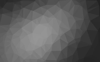 Koyu Gümüş, gri vektör çokgen şablonu.
