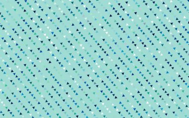 Açık Mavi, çizgileri ve üçgenleri olan yeşil vektör düzeni.