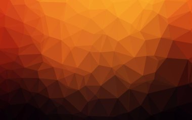 Koyu kırmızı, sarı vektör üçgen mozaik doku.