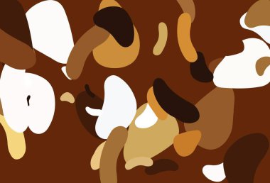 Soyut şekilli hafif turuncu vektör arkaplanı. Soyut gradyan şekilli basit renkli çizimler. Bir cep telefonu için arka plan.