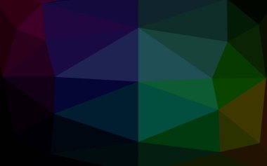 Üçgen desenli soyut geometrik renkli vektör çizimi