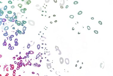 Açık renkli, gökkuşağı vektör benekli. Doğa tarzında bulanık halkaları olan güzel renkli çizimler. Marka kitabın için tamamen yeni bir şablon.