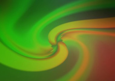 Koyu yeşil, kırmızı vektör bokeh şablonu.