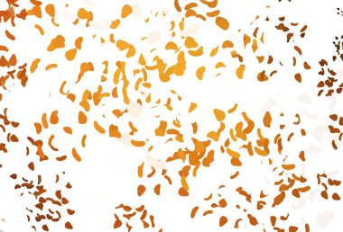 Açık sarı, Memphis şekilli turuncu vektör şablonu. Modern tarzda değişen renkli kaotik formlar. İşiniz için en iyi akıllı tasarım.