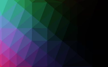 Koyu Çokrenkli, Gökkuşağı vektörü düşük polimerli doku.