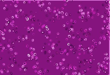 Noktalı açık pembe vektör arkaplanı. Renkli su damlaları olan modern soyut çizimler. Marka kitabın için tamamen yeni bir şablon.