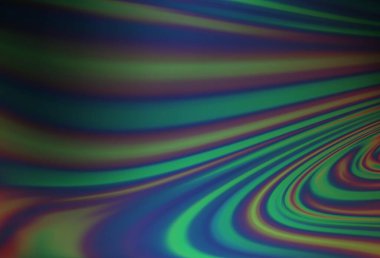 Koyu mavi, lav şekilli yeşil vektör deseni. Mermer stilinde tamamen yeni bir renk çizimi. İş tasarımınız için şablon.