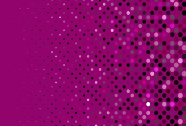 Çember şekilli koyu pembe vektör düzeni. Parlak renkli soyut çemberlerin olduğu bir resim. Reklamlar, broşürler için desen.