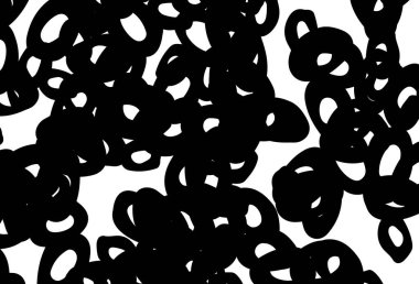 Disklerle siyah ve beyaz vektör dokusu. Bulanık yağmur damlaları olan soyut bir çizim. Suyun deseni, yağmur damlaları.