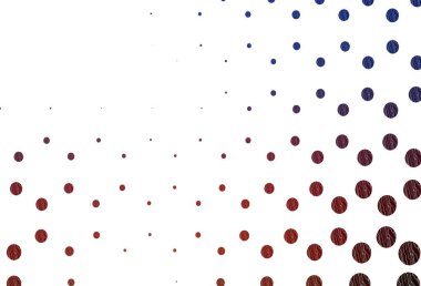 Açık mavi, daire şekilli kırmızı vektör düzeni. Bulanık yağmur damlaları olan soyut bir çizim. İş reklamları için tasarım.