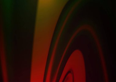 Koyu yeşil, kırmızı vektör bokeh şablonu.