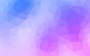 Açık Pembe, mavi vektör üçgen arkaplan.