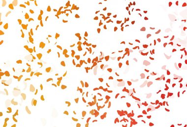 Açık Kırmızı, soyut şekilli sarı vektör arkaplan. Rastgele şekillerle soyut tarzda dekoratif tasarım. Web siteniz için basit tasarım.