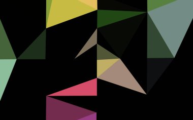 Açık Çokrenkli, Gökkuşağı vektör bulanık üçgen şablonu.