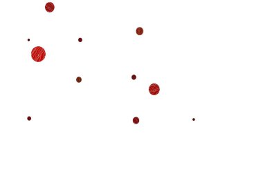 Açık kırmızı, daire şekilli sarı vektör düzeni. Parlak renkli soyut çemberlerin olduğu bir resim. İş reklamları için tasarım.