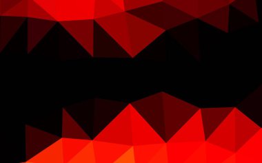 Açık kırmızı vektör üçgen şeklinde parlıyor.