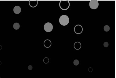 Koyu gümüş, dairesel gri vektör şablonu. Doğa tarzında renkli baloncuklu soyut illüstrasyon. Reklamlar, broşürler için desen.