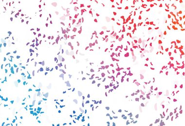 Açık mavi, soyut şekilli kırmızı vektör arkaplanı. Soyut tarzda rengarenk gradyan şekilleri olan bir resim. İşiniz için en iyi akıllı tasarım.