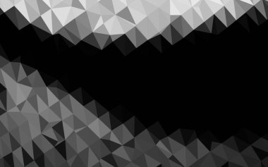 Koyu Gümüş, Gri vektör soyut mozaik arkaplan.