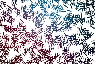 Düz çizgileri olan koyu pembe, mavi vektör arkaplan. Dar çizgileri olan parlak renkli çizimler. İş ilanınız için akıllı tasarım.