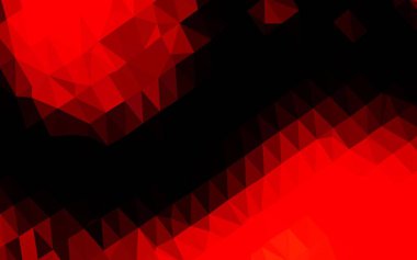 Açık Kırmızı Vektör soyut çokgen dokusu.