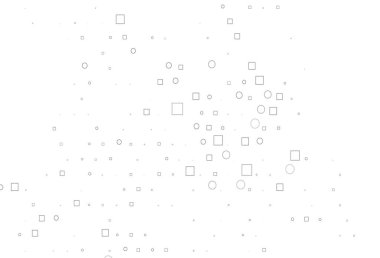 Açık gümüş, lekeli gri vektör şablonu, dikdörtgenler. Renkli daireler, dikdörtgenler ile soyut arkaplan. Marka kitabın için tamamen yeni bir şablon.