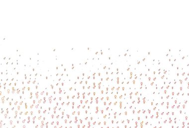 Açık sarı, cinsiyet faktörlü turuncu vektör deseni. Modern soyut illüstrasyon, gradyan erkek, kadın işaretleri. Randevu uygulamaları için akıllı tasarım.