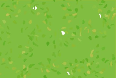 Açık yeşil, kaotik şekilli sarı vektör deseni. Soyut tarzda rengarenk gradyan şekilleri olan bir resim. Web siteniz için basit tasarım.