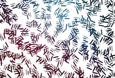 Düz çizgileri olan koyu pembe, mavi vektör arkaplan. Renkli çubuklarla gösterişli soyut çizimler. Web siteleri, iniş sayfaları için desen.