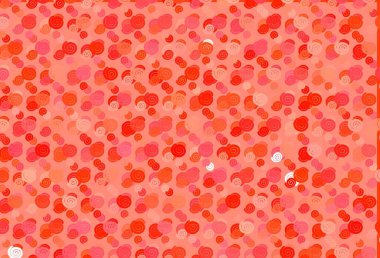 Bükülmüş kurdeleli açık kırmızı vektör deseni. Bulanık çizgiler ve dairelerden oluşan parlak çizimler. İşiniz için yepyeni bir mermer tasarımı..