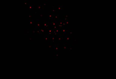 Daireli koyu kırmızı vektör deseni. Daireler, çizgiler, rengarenk eşkenar dörtgenler. Reklamlar için desen.