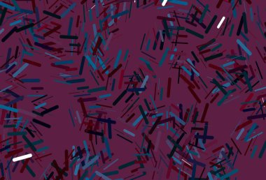 Renkli çizgileri olan koyu kırmızı vektör dokusu. Soyut şablondaki çizgilerle dekoratif parlak çizimler. İş broşürleri, broşürler için desen.