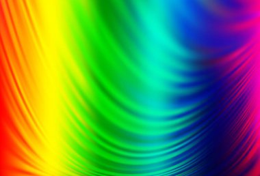 Açık renkli, eğri daireli Gökkuşağı vektör deseni. Mermer stilinde tamamen yeni bir renk çizimi. Markan için yeni kompozisyon.